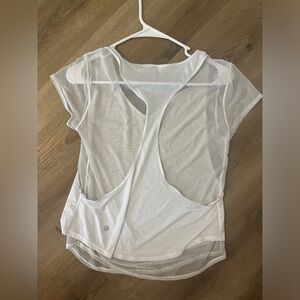 Lululemon T-shirt size 6. Color white